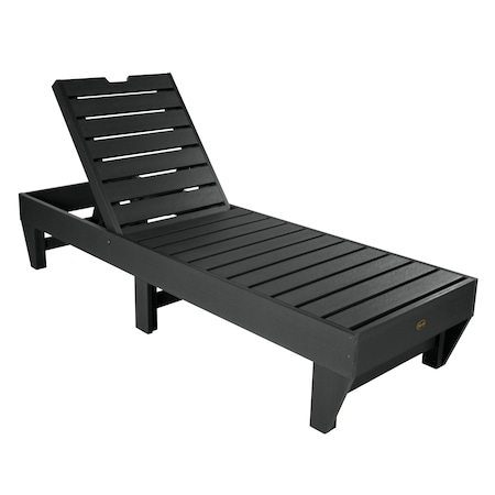 Highwood Usa Commercial Grade Chaise Lounge Outdoor Furniture for Pool, Patio CM-LNGSQ61-BKE
